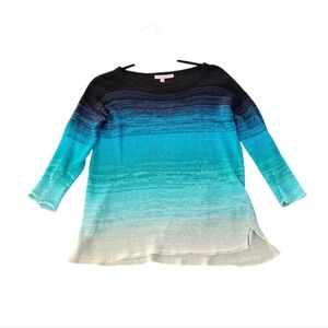 Calypso St Barth Women's Sweater Top Open Knit Linen Size XS Coastal Beach